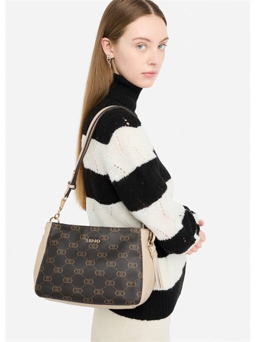 Borsa a spalla media monogram LIU JO | AF5116E0053/51308